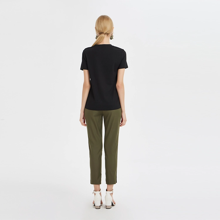 Damen ausgestattet kurzarm t-shirt china fabrik