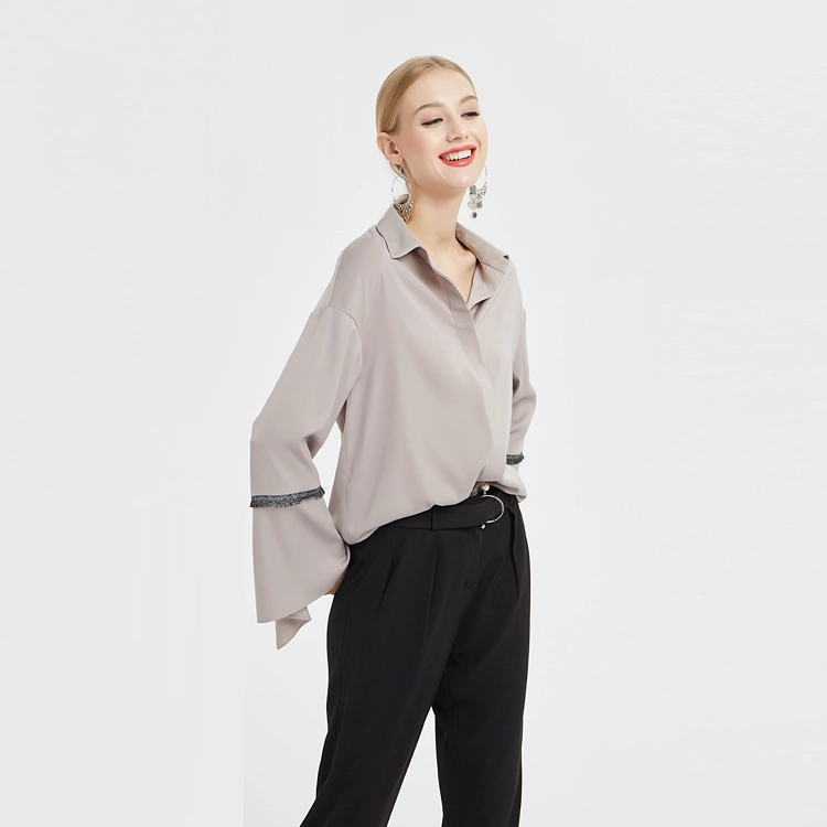 Damen Mid-Waist Plissee Pants China Factory