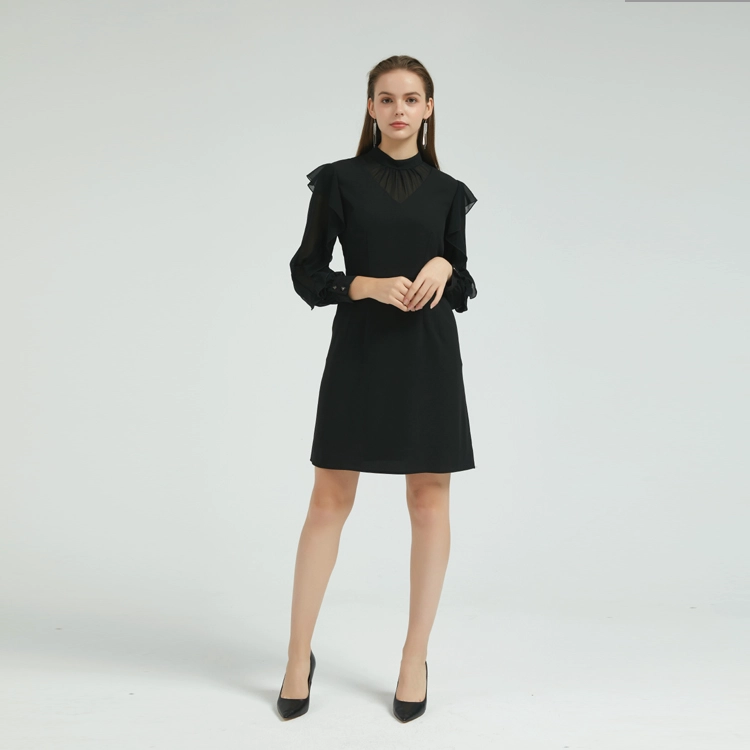 China Ladies Mimi Dress with Ruffled Sleeves China Supplier manufacturer