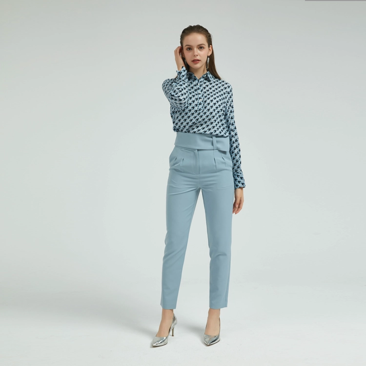 Dames bedrukte blouse