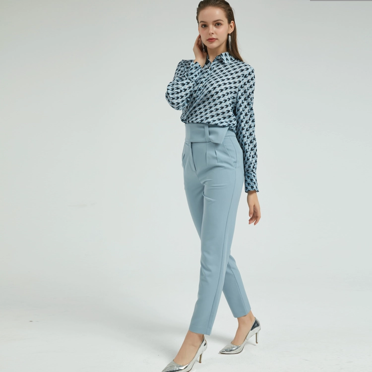 Dames bedrukte blouse