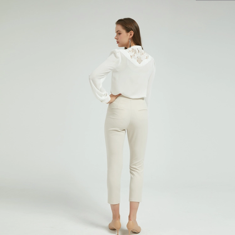 Lady Elegant Lace Shirt China Factory