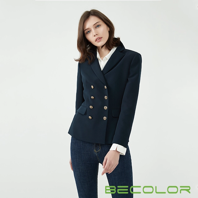 네이비 더블 브레스트 정장 중국 공장
