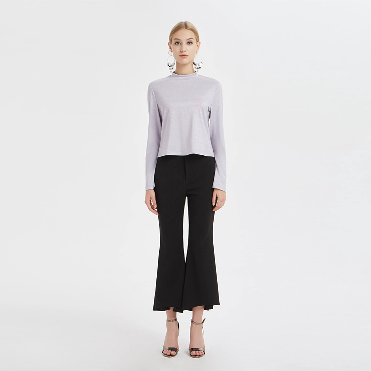 Blouse slim à manches évasées
