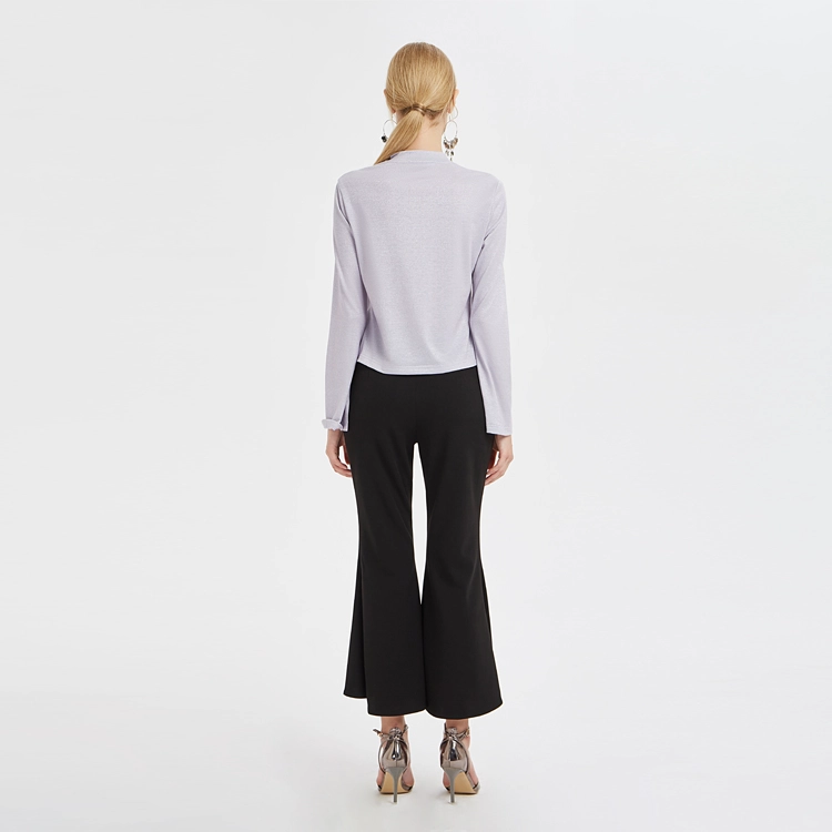 Blouse slim à manches évasées