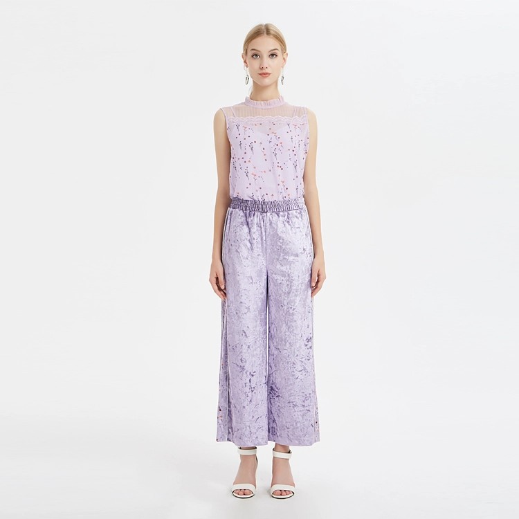 Pantalon droit couture velours Chine Fabricant