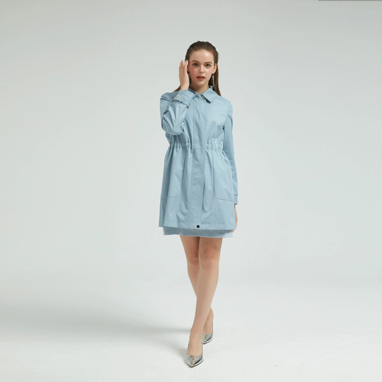Γυναίκες Casual Blue Coat Κίνα Εργοστάσιο