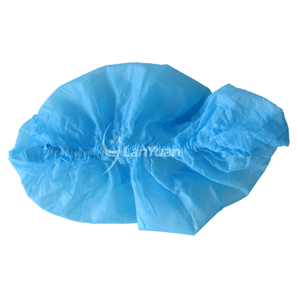 Anti-Skid Nonwoven Machine-Made Blue Shoe Cover