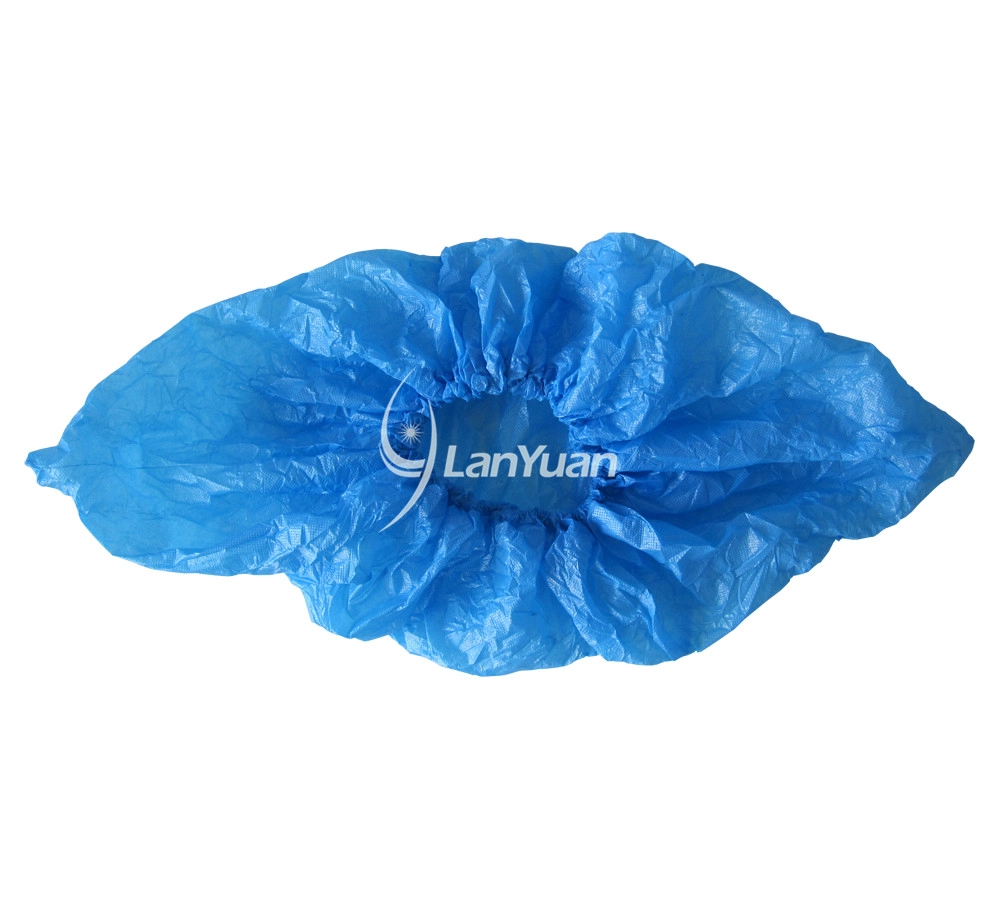 Anti-Skid and Waterproof Hand-Made CPE Blue Shoe Cover