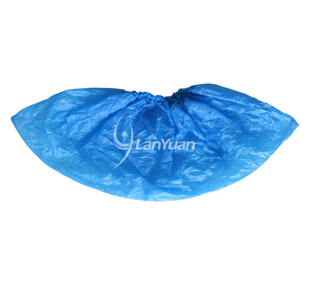 Anti-Skid and Waterproof Hand-Made CPE Blue Shoe Cover