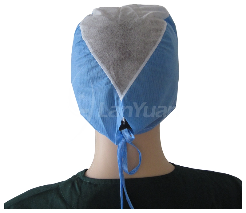 Blue Disposable SPP Doctor Cap with Easy Ties