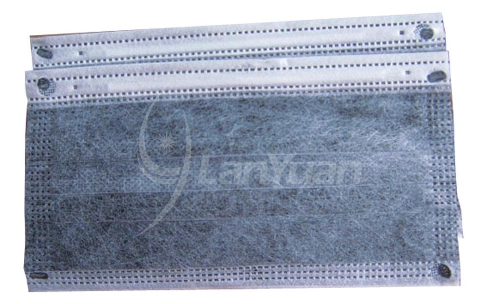 Disposable 4 Ply Ear Loop Active Carbon Face Mask