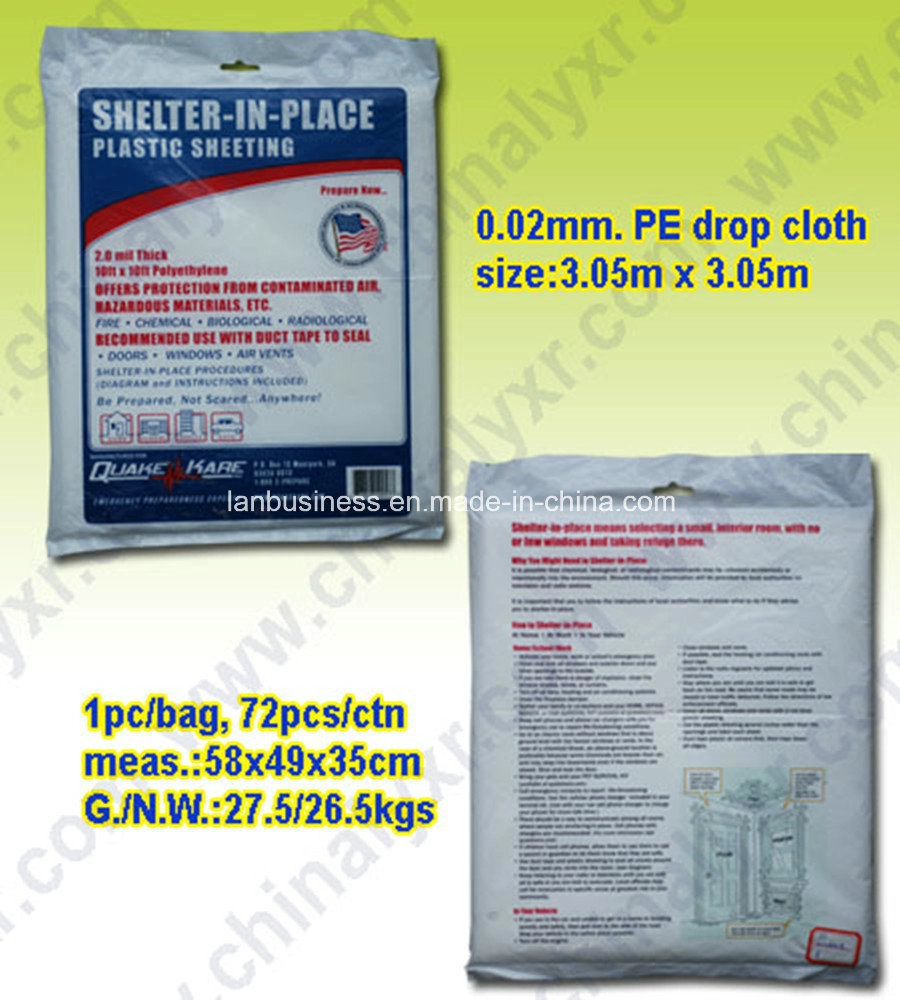 Disposable LDPE Drop Cloth Dust Cover Dust Sheet