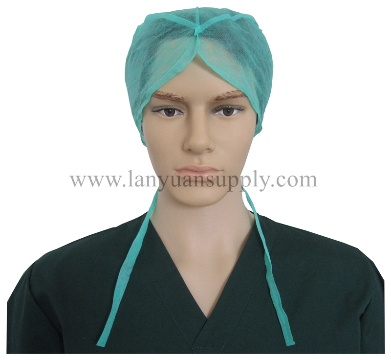 Disposable Non-woven Doctor Cap with Lace