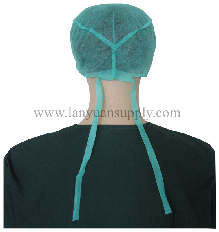 Disposable Non-woven Doctor Cap with Lace