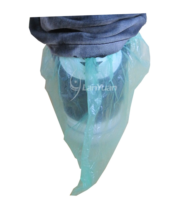 Disposable PE Waterproof Green Shoe Cover machine-made