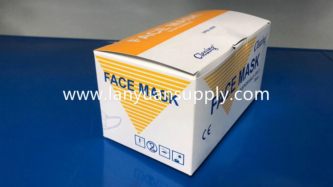 Face mask 3 ply earloop