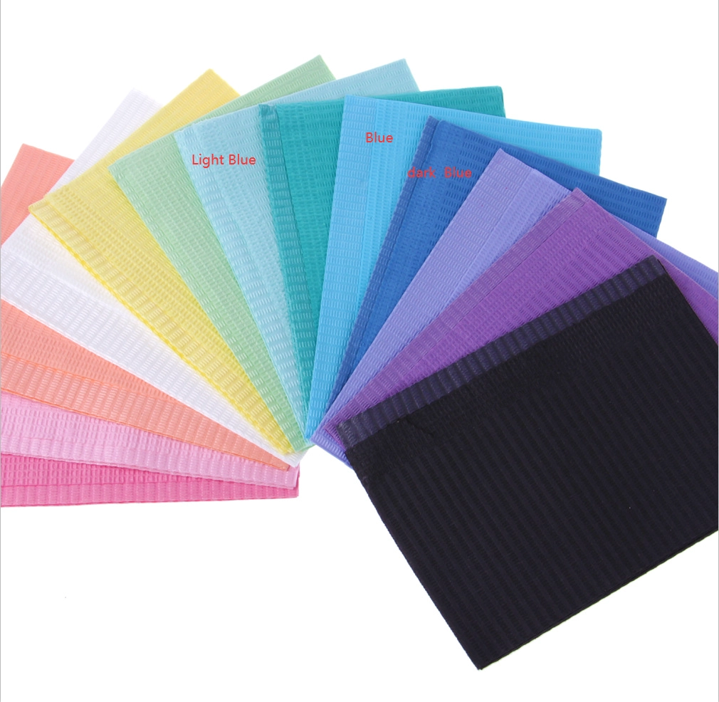 For Hospital Medical Beauty Tattoo Disposable Waterproof Dental Poly Patient Towel Dental Bibs