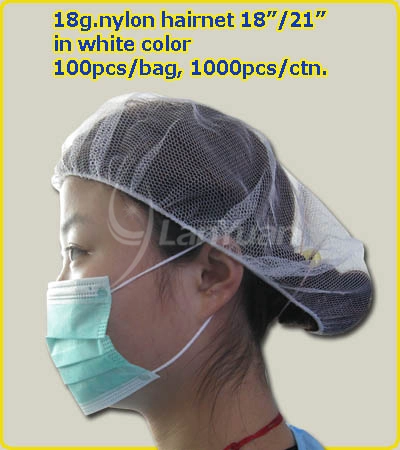 عالية الجودة يمكن التخلص منها نايلون Hairnet