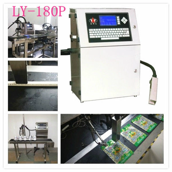 LY-180P الصناعية النافثة للحبر طابعة زجاجة آلة التسجيل الطباعة