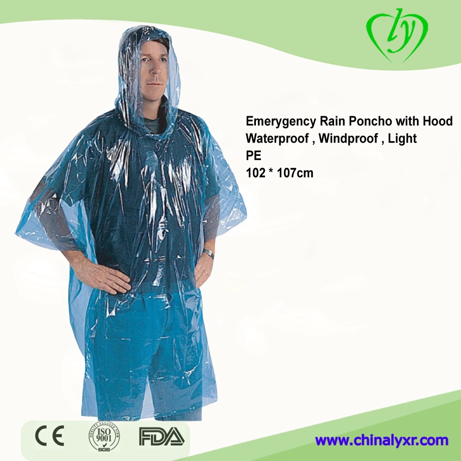 Maker Plastik bunte PE Rain Poncho