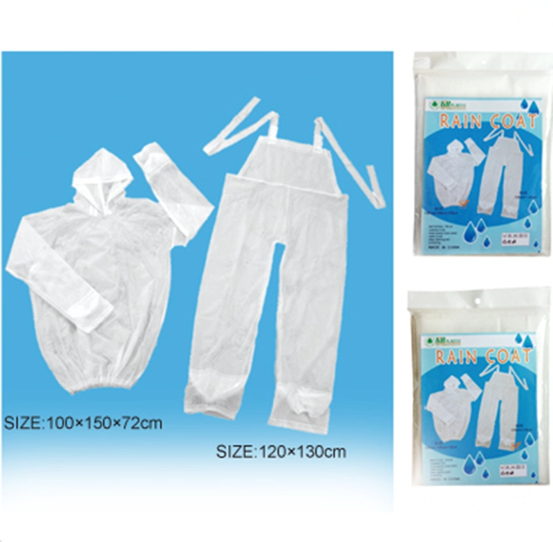 New Type White Translucent Split Rain Gear