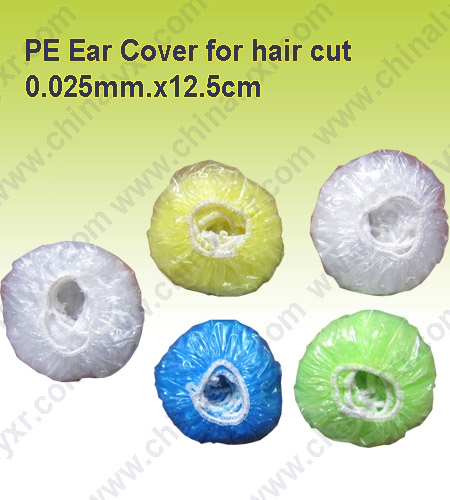 PE Ear Cap for Hair Dressing