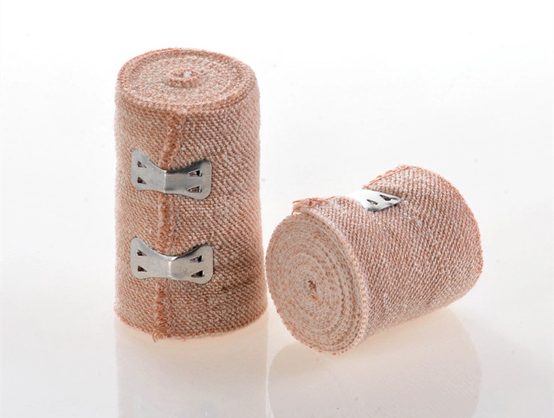 Plain Elastic Bandage in Skin Color for Medical Use