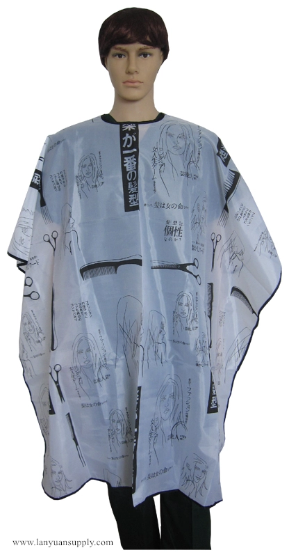 Polyester Printed Shampoo Capes Styling Capes for Salon