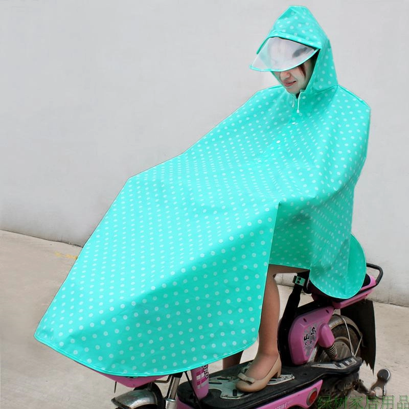Poncho with a Wide Brim for Bicycles and Electric Vehicles