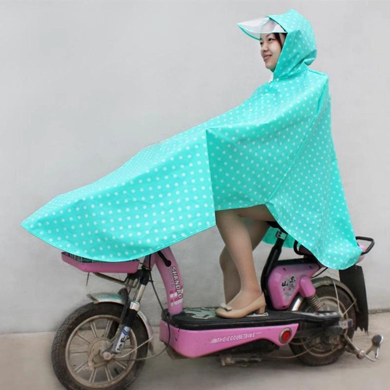 Poncho with a Wide Brim for Bicycles and Electric Vehicles