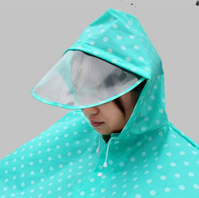 Poncho with a Wide Brim for Bicycles and Electric Vehicles