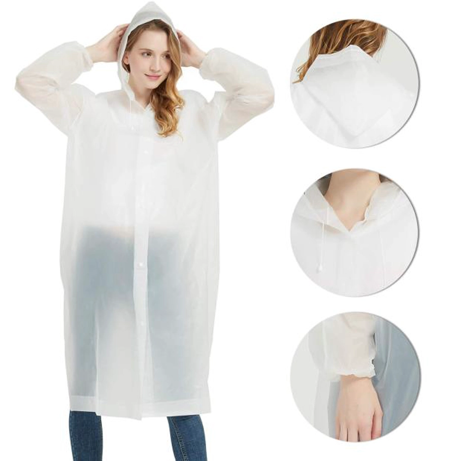 Producer Reusable Long Plastic EVA Raincoat