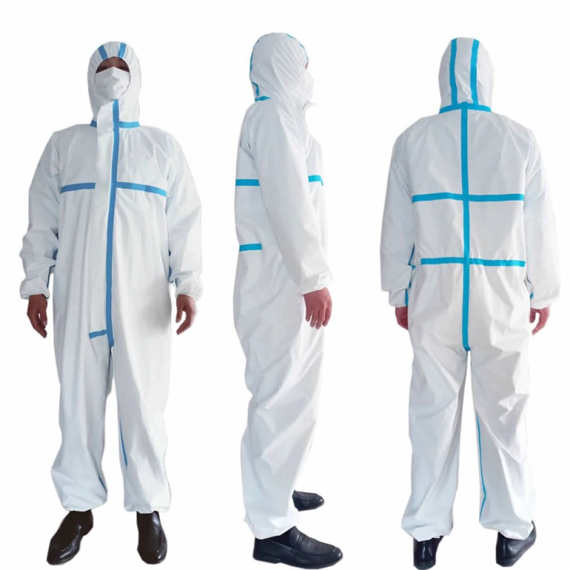 SF Disposable Coverall with Blue Tape