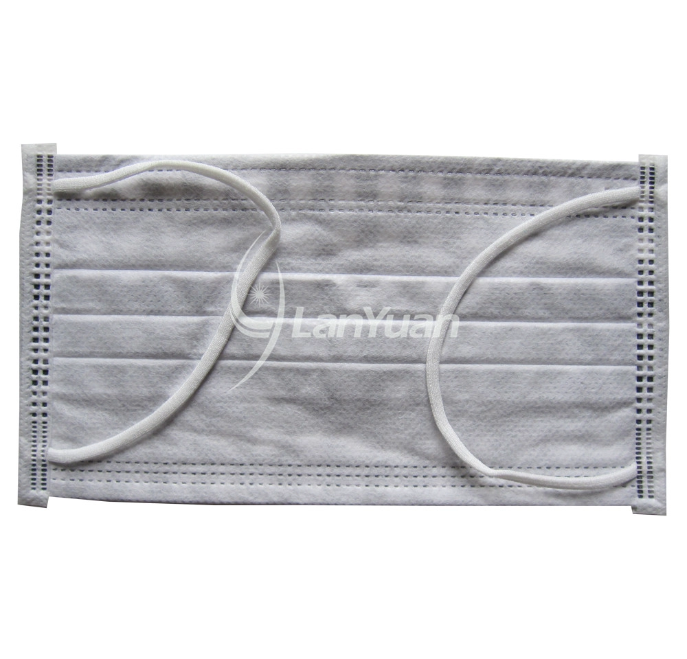 Single Piece Package Black and White Big Checked Pattern Ear Loop Face Mask