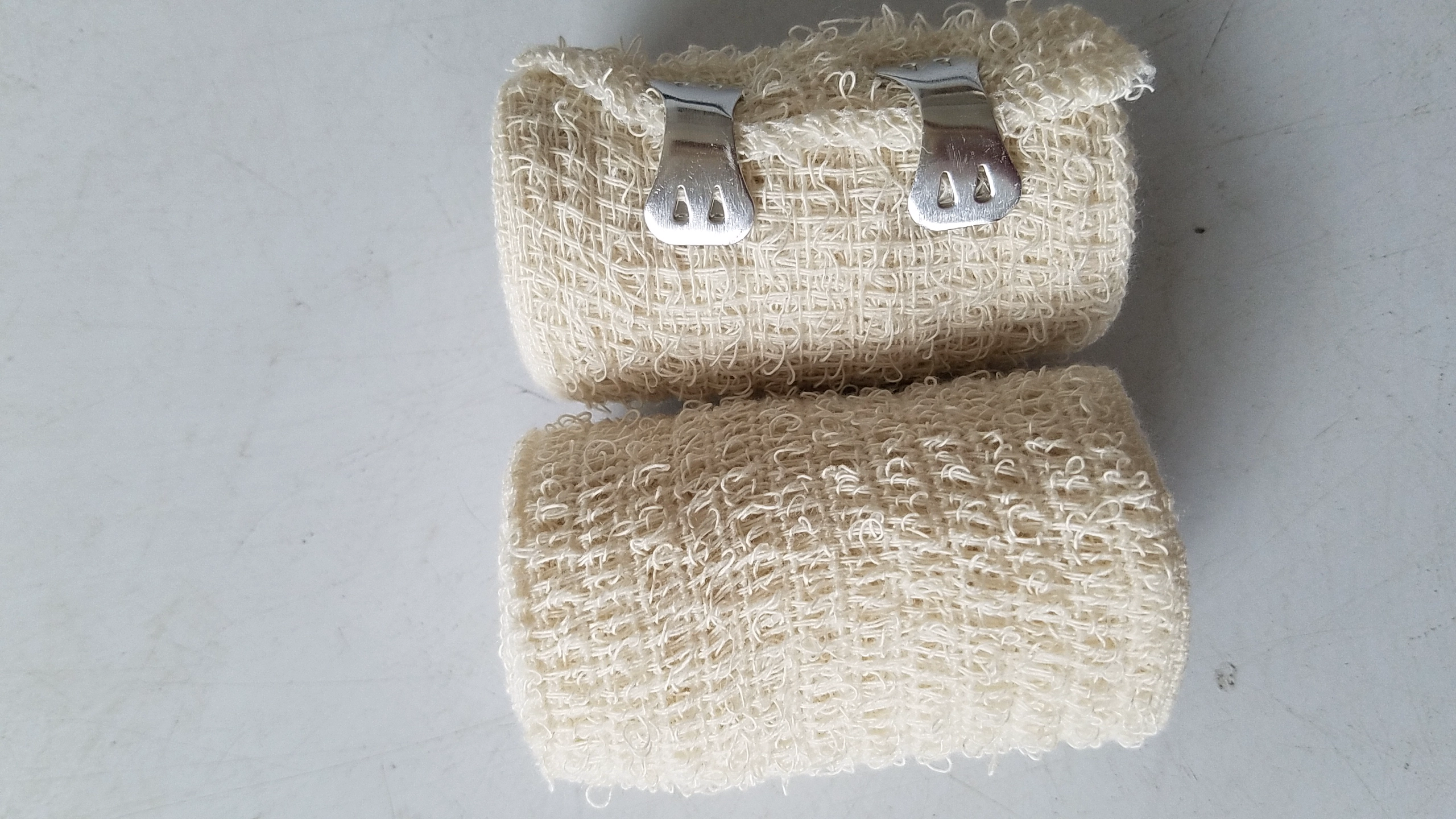 Skin Color Medical Elastic Crepe Bandage with Clips