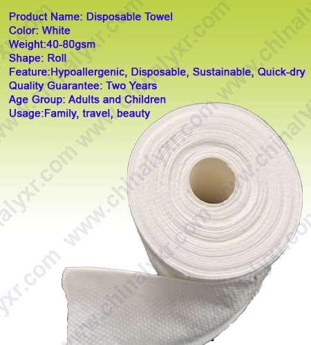 Serviette faciale jetable jetable en coton gaufré doux