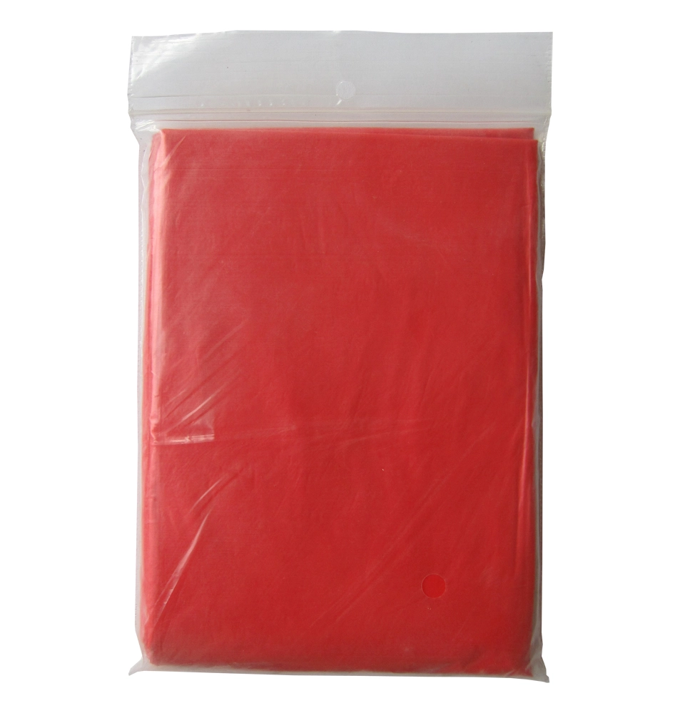 Ted Disposable Emergency Rain Poncho with Hood