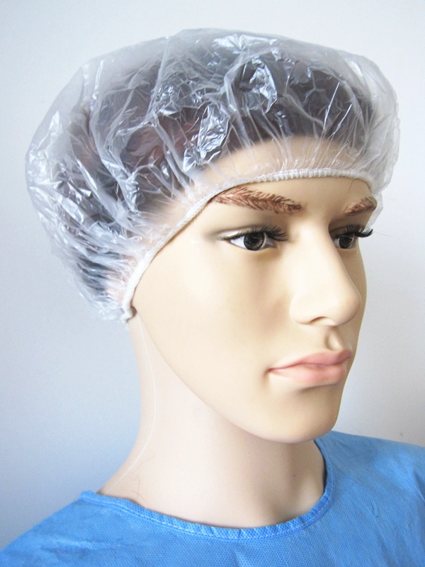 China Transparent Normal Shower Cap for Hair Dressing manufacturer