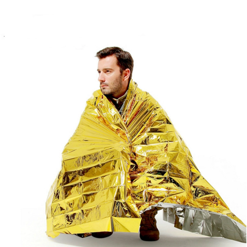 Waterproof Polyfoam Emergency keep warm Foil Rescue Blanket