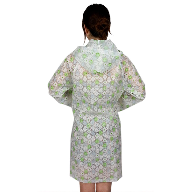 Waterproof Short-type Fresh Printed Rainsuit for Rain
