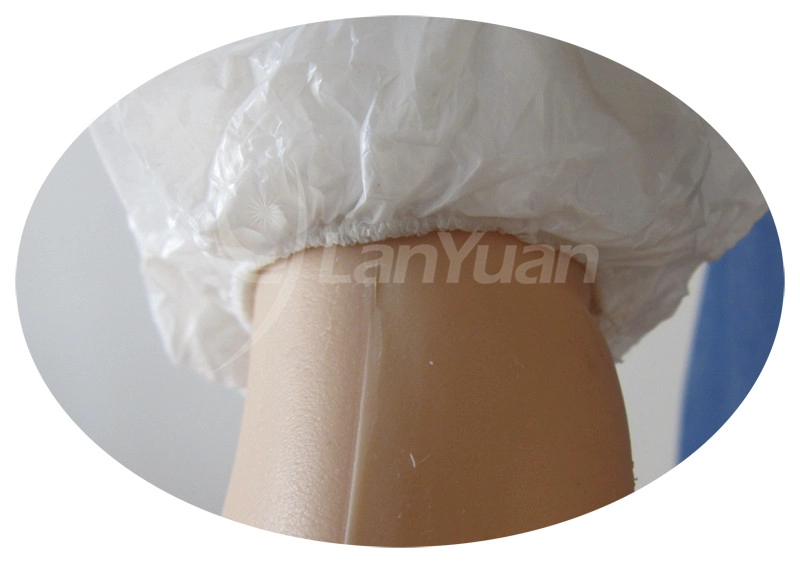 White Disposable Machine-Made PE Sleeve Cover