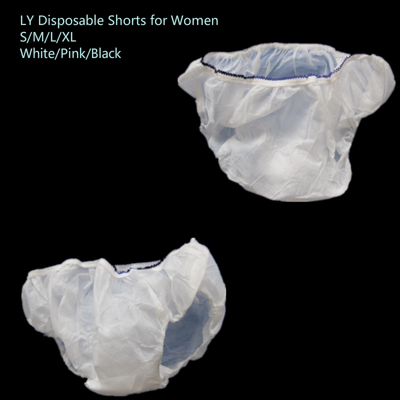 White Nonwoven Disposable Underwear for Women