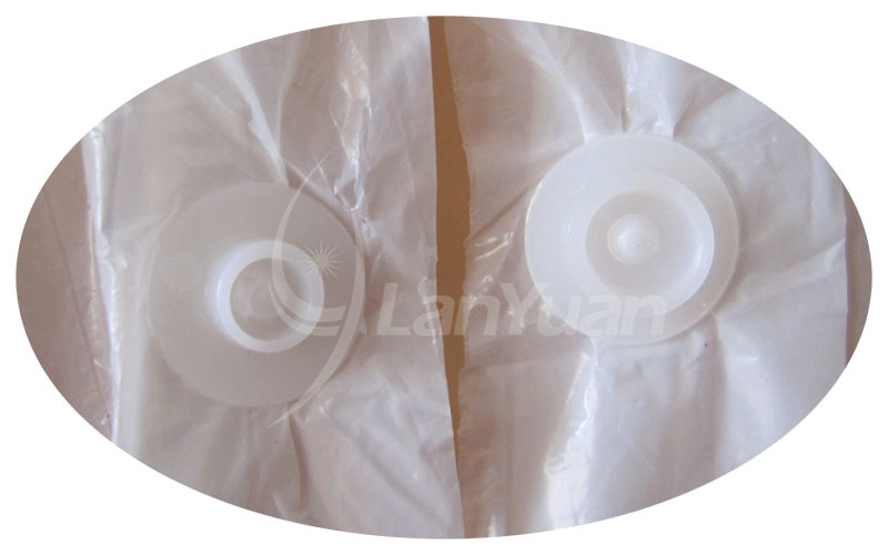 White Visitor coat Disposable Plastic Collar
