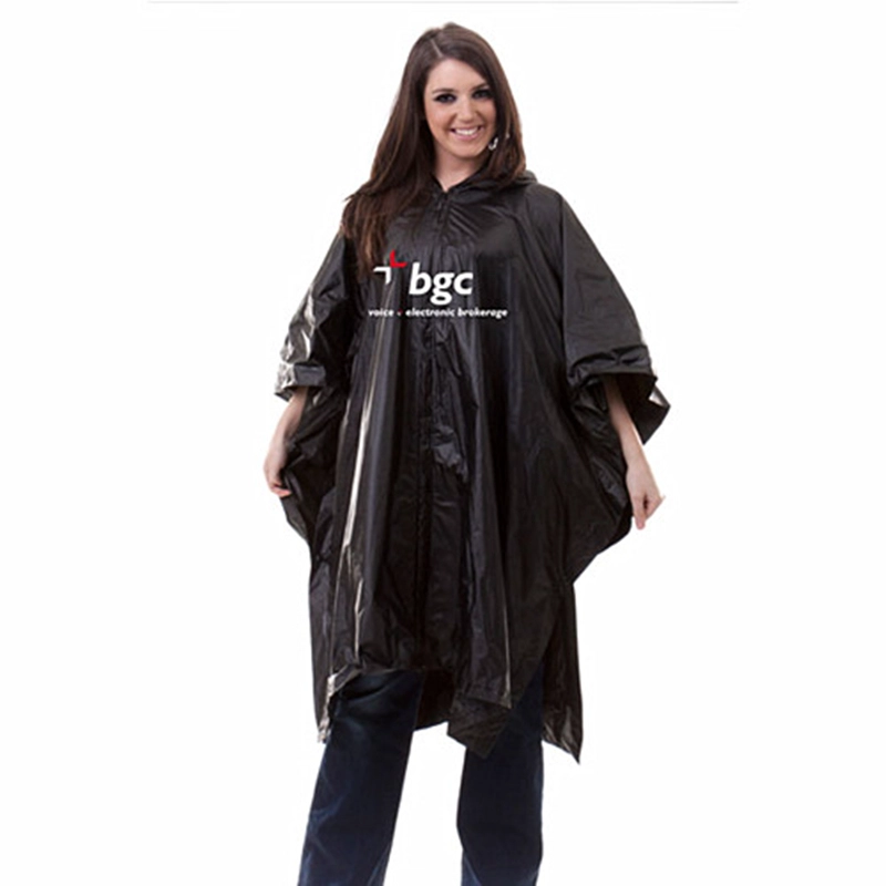 With Printing Logo PVC Waterproof and Windproof Rain Poncho