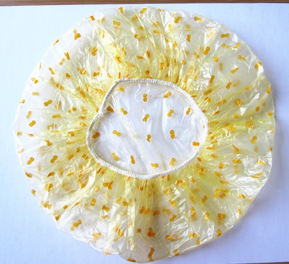 Yellow Cute Little Cherry Shaped Shower Cap