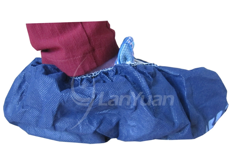 Cubierta de zapato azul no tejido