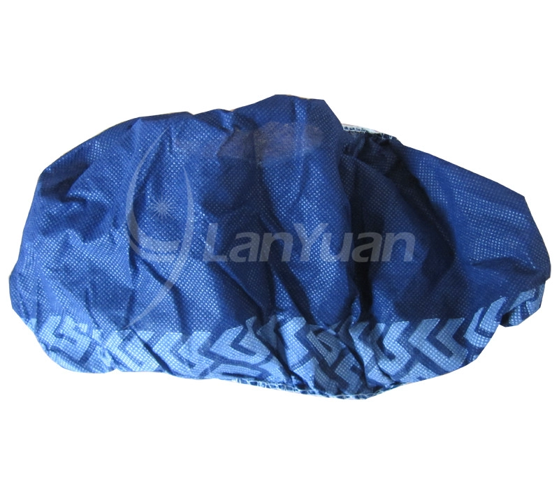 Cubierta de zapato azul no tejido