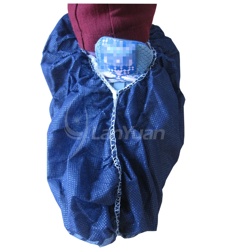 Cubierta de zapato azul no tejido