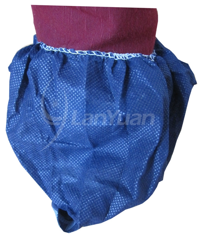 Cubierta de zapato azul no tejido